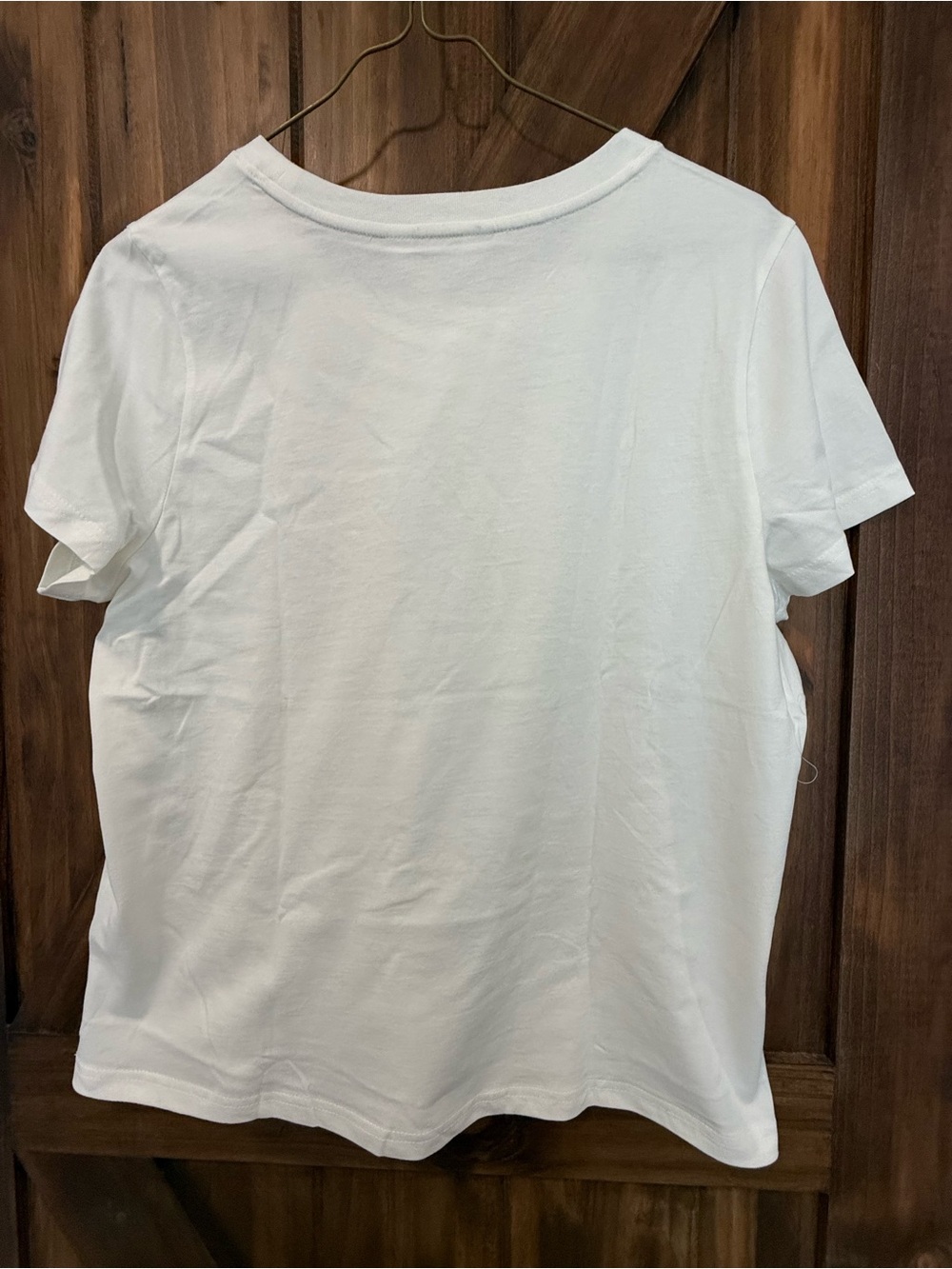 Market & Spruce White Short Sleeve Crewneck Tee - Picture 3 of 3